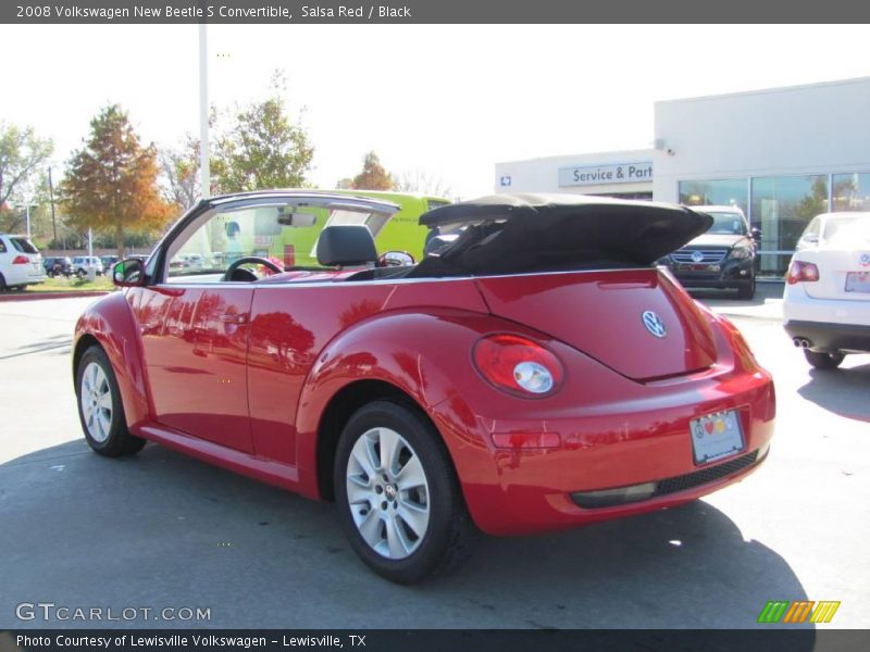 Salsa Red / Black 2008 Volkswagen New Beetle S Convertible