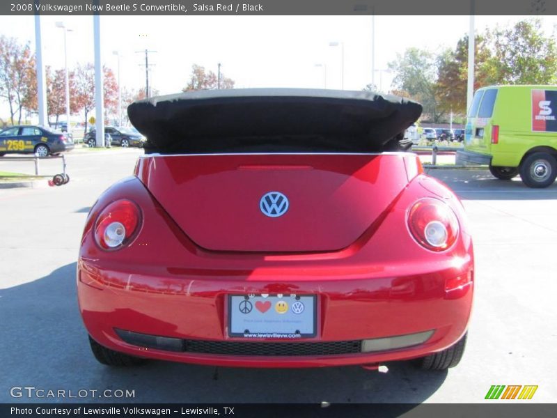 Salsa Red / Black 2008 Volkswagen New Beetle S Convertible