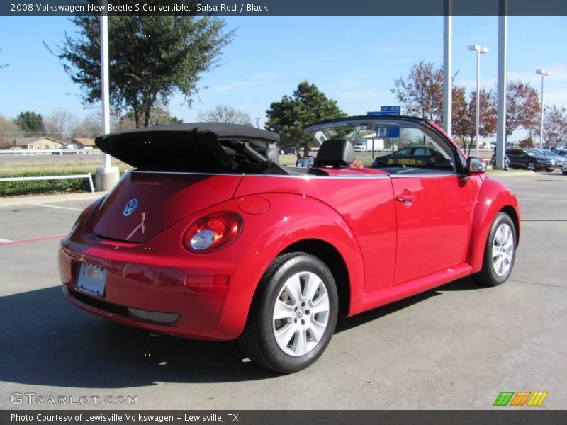 Salsa Red / Black 2008 Volkswagen New Beetle S Convertible