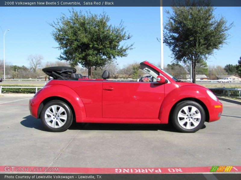 Salsa Red / Black 2008 Volkswagen New Beetle S Convertible