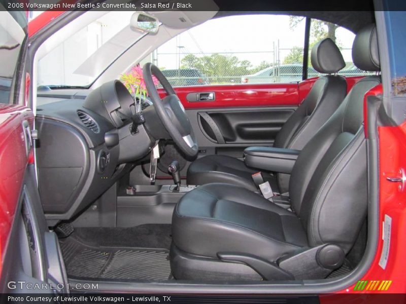Salsa Red / Black 2008 Volkswagen New Beetle S Convertible