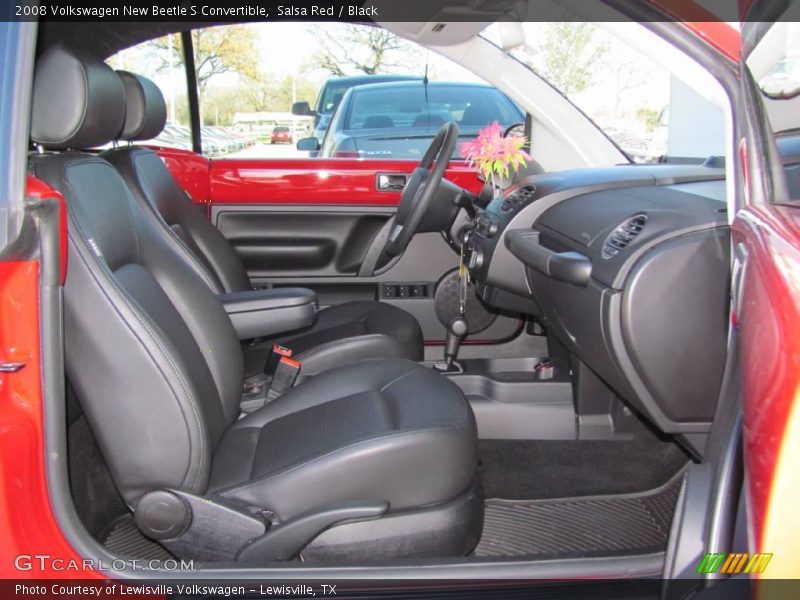 Salsa Red / Black 2008 Volkswagen New Beetle S Convertible
