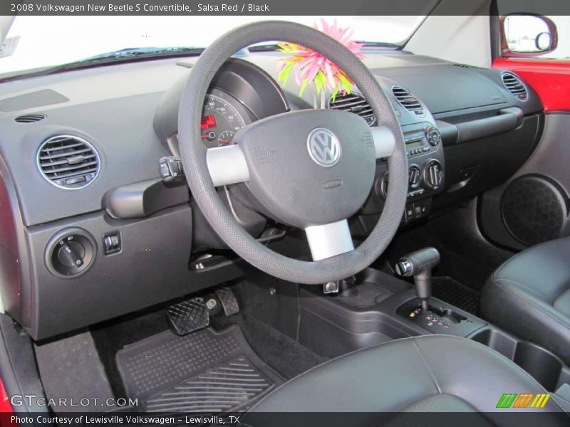 Salsa Red / Black 2008 Volkswagen New Beetle S Convertible