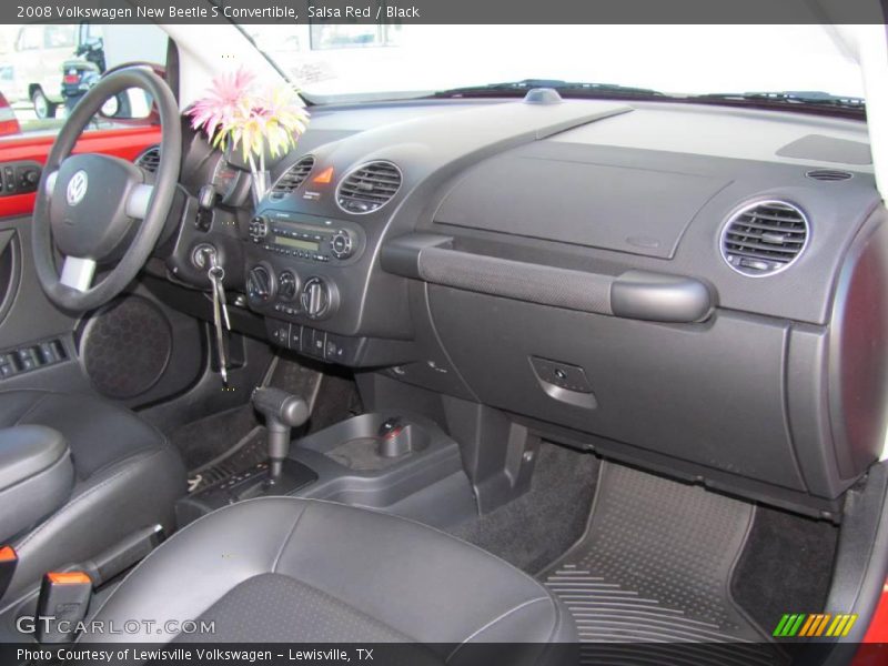 Salsa Red / Black 2008 Volkswagen New Beetle S Convertible