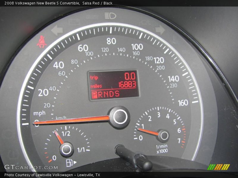 Salsa Red / Black 2008 Volkswagen New Beetle S Convertible