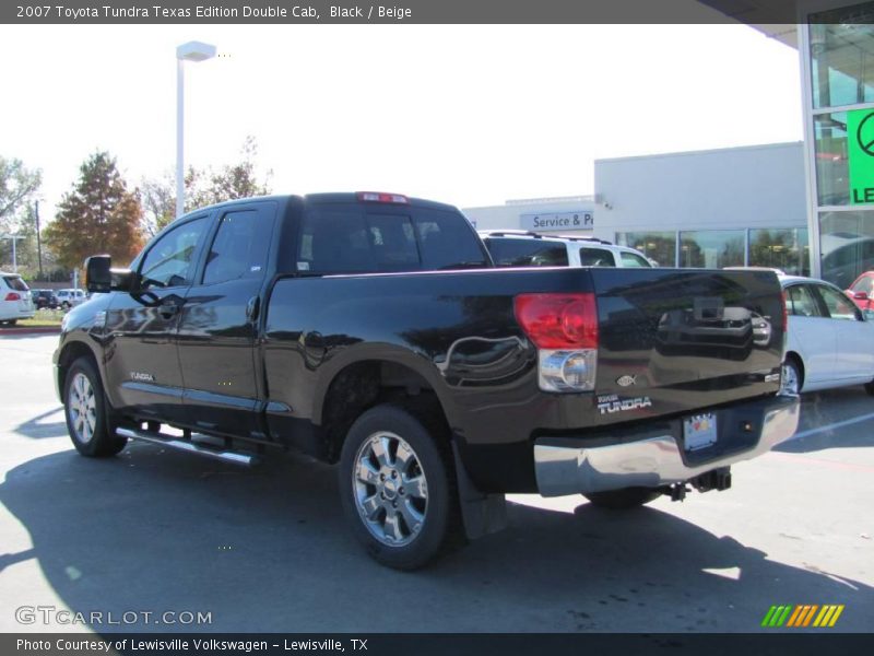 Black / Beige 2007 Toyota Tundra Texas Edition Double Cab