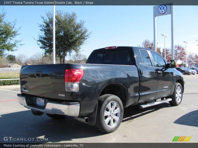 Black / Beige 2007 Toyota Tundra Texas Edition Double Cab
