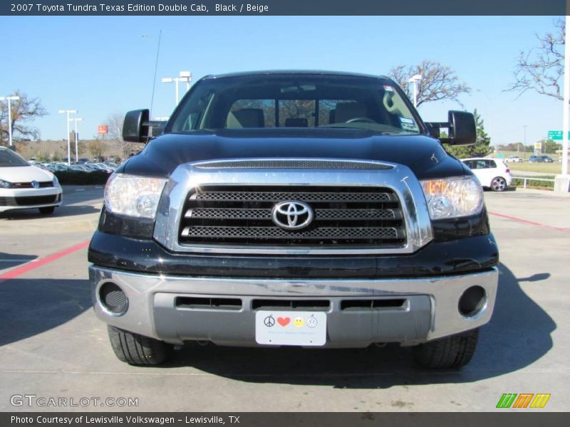 Black / Beige 2007 Toyota Tundra Texas Edition Double Cab