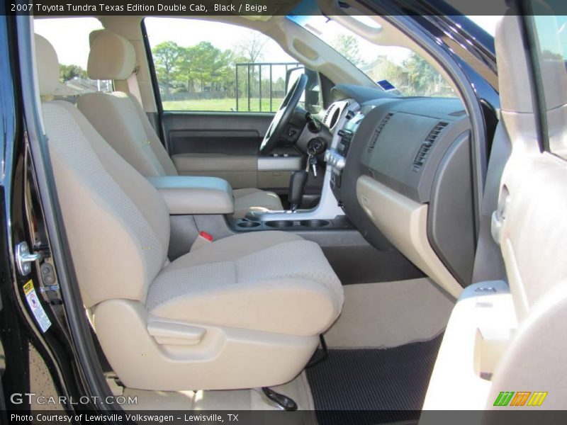 Black / Beige 2007 Toyota Tundra Texas Edition Double Cab
