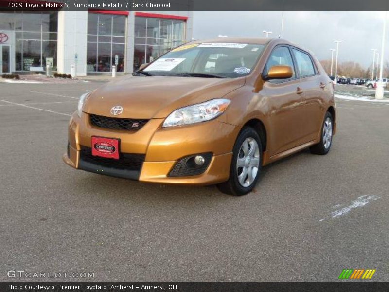 Sundance Metallic / Dark Charcoal 2009 Toyota Matrix S