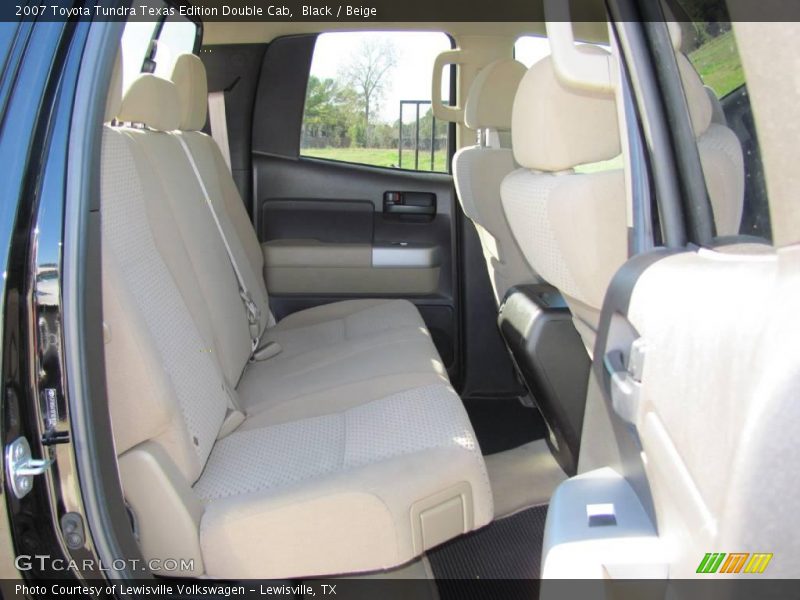 Black / Beige 2007 Toyota Tundra Texas Edition Double Cab