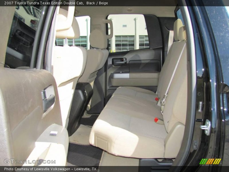 Black / Beige 2007 Toyota Tundra Texas Edition Double Cab
