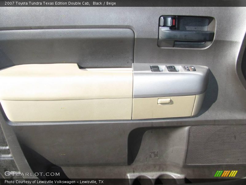 Black / Beige 2007 Toyota Tundra Texas Edition Double Cab