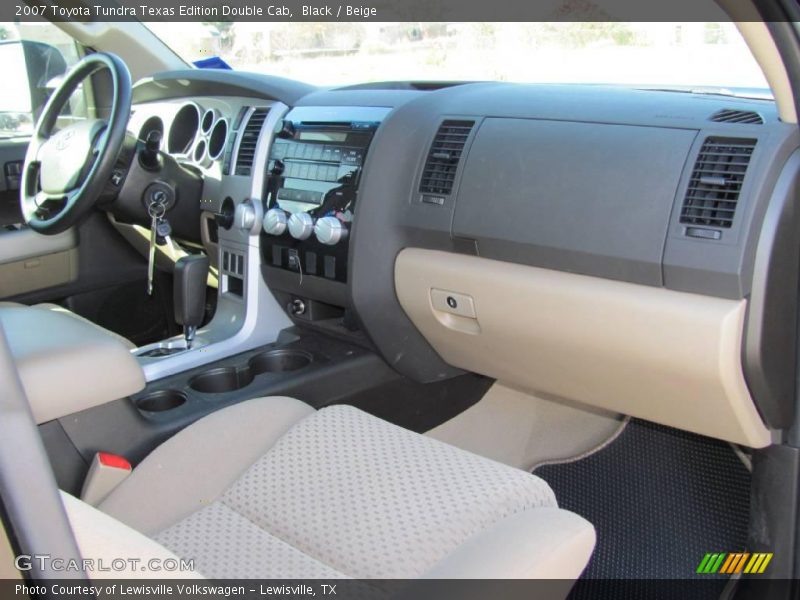 Black / Beige 2007 Toyota Tundra Texas Edition Double Cab