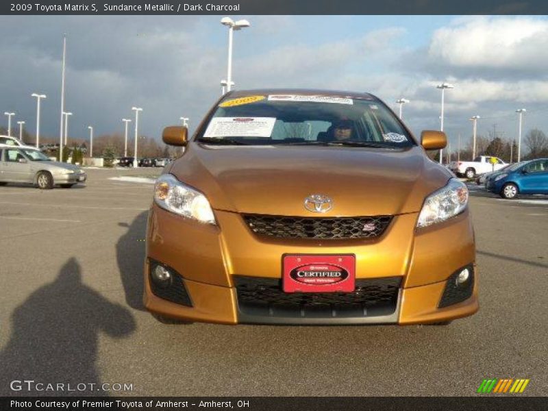 Sundance Metallic / Dark Charcoal 2009 Toyota Matrix S