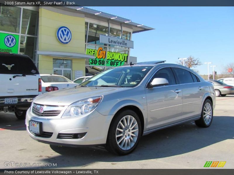 Silver Pearl / Black 2008 Saturn Aura XR