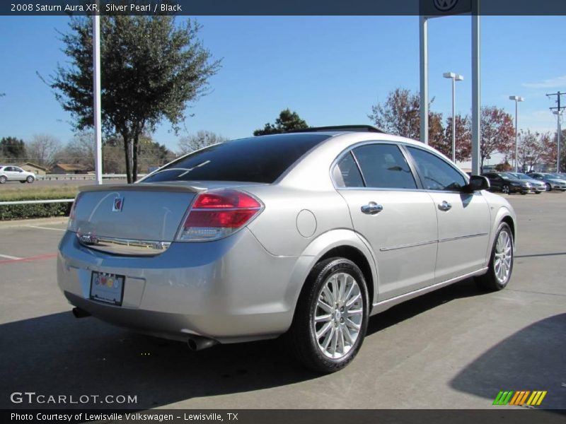 Silver Pearl / Black 2008 Saturn Aura XR