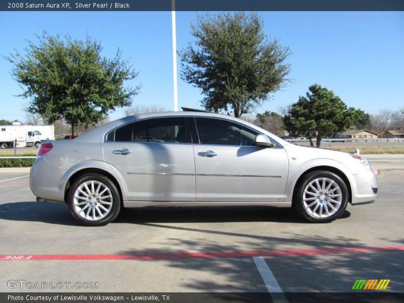 Silver Pearl / Black 2008 Saturn Aura XR