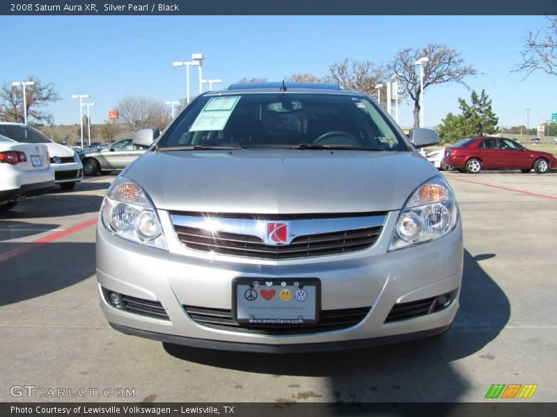 Silver Pearl / Black 2008 Saturn Aura XR