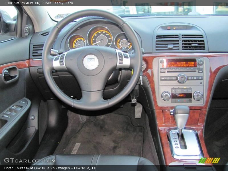 Silver Pearl / Black 2008 Saturn Aura XR