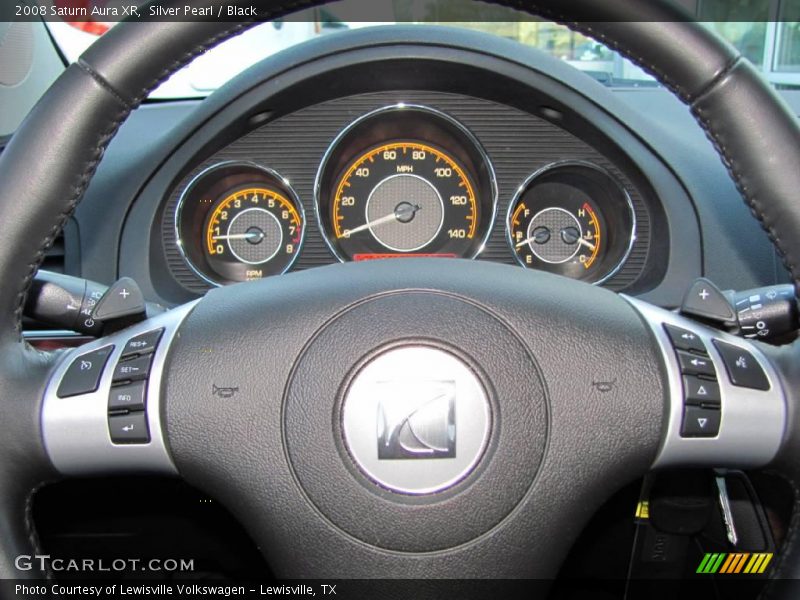 Silver Pearl / Black 2008 Saturn Aura XR