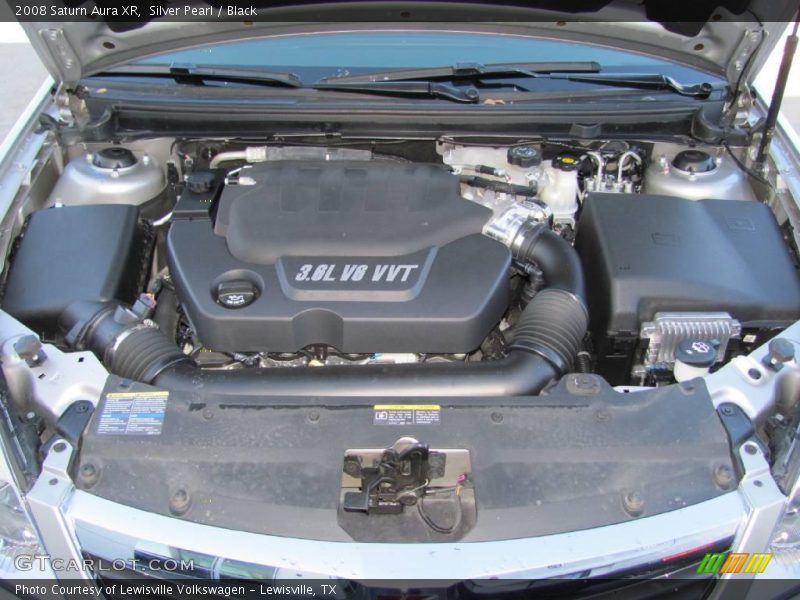 Silver Pearl / Black 2008 Saturn Aura XR