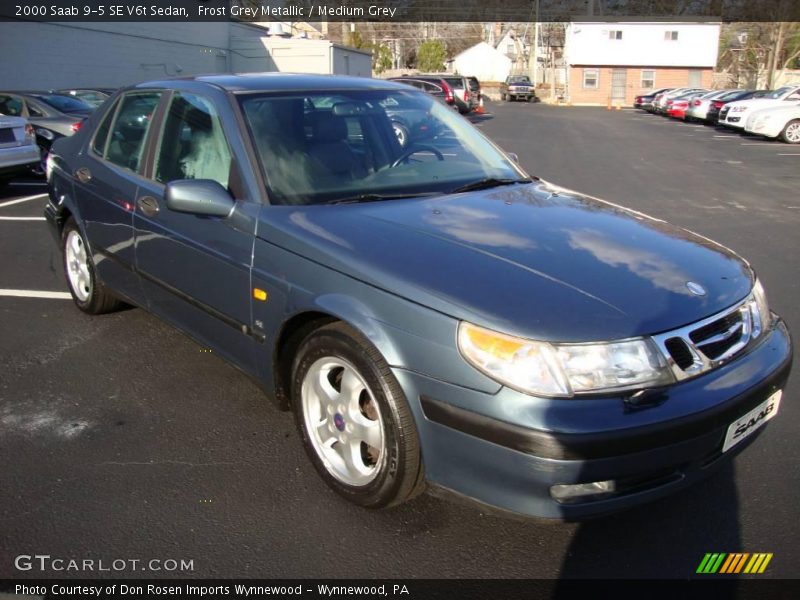 Frost Grey Metallic / Medium Grey 2000 Saab 9-5 SE V6t Sedan