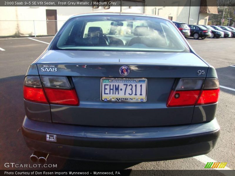 Frost Grey Metallic / Medium Grey 2000 Saab 9-5 SE V6t Sedan