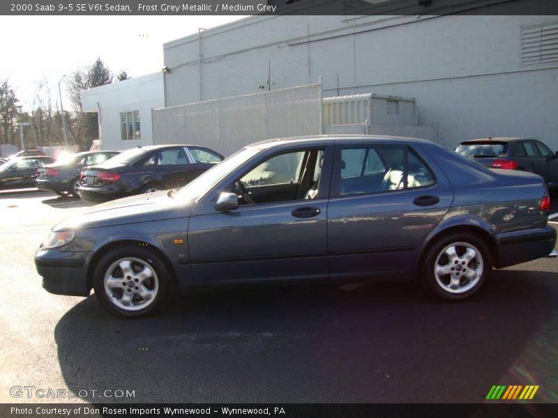 Frost Grey Metallic / Medium Grey 2000 Saab 9-5 SE V6t Sedan