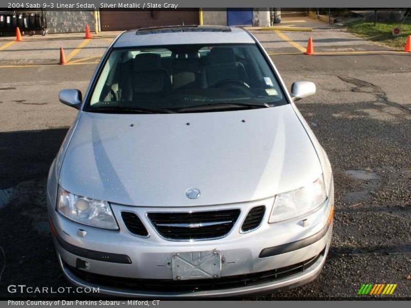 Silver Metallic / Slate Gray 2004 Saab 9-3 Linear Sedan