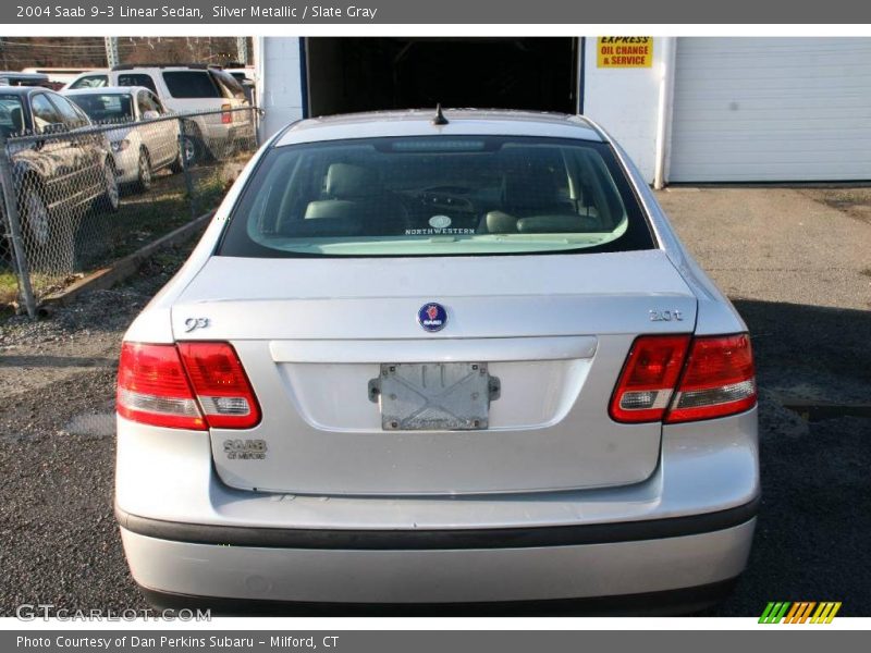 Silver Metallic / Slate Gray 2004 Saab 9-3 Linear Sedan