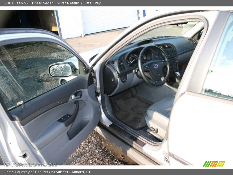 Silver Metallic / Slate Gray 2004 Saab 9-3 Linear Sedan