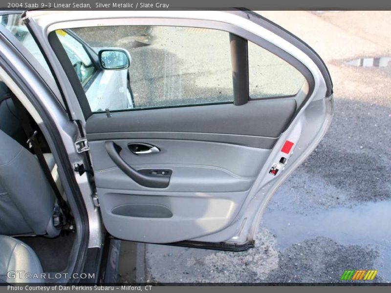 Silver Metallic / Slate Gray 2004 Saab 9-3 Linear Sedan