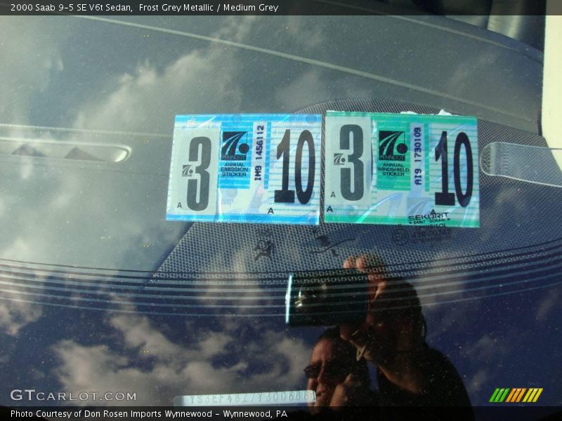 Frost Grey Metallic / Medium Grey 2000 Saab 9-5 SE V6t Sedan