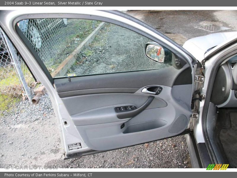 Silver Metallic / Slate Gray 2004 Saab 9-3 Linear Sedan