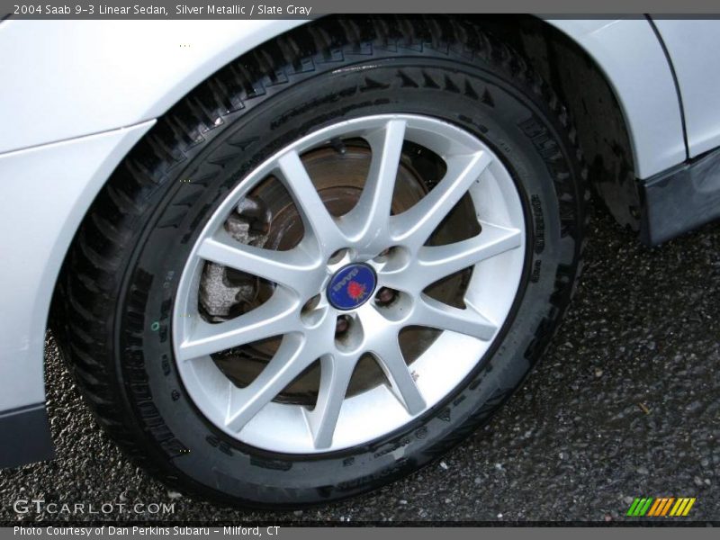 Silver Metallic / Slate Gray 2004 Saab 9-3 Linear Sedan