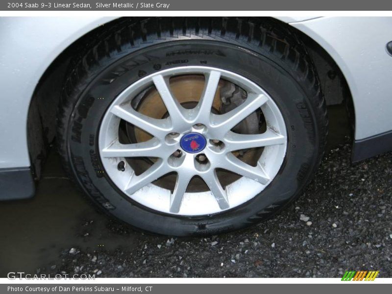 Silver Metallic / Slate Gray 2004 Saab 9-3 Linear Sedan