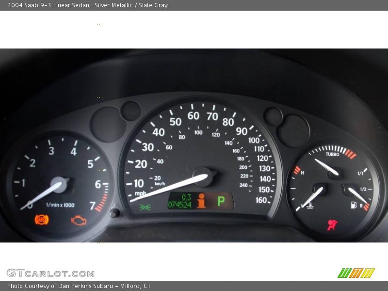 Silver Metallic / Slate Gray 2004 Saab 9-3 Linear Sedan
