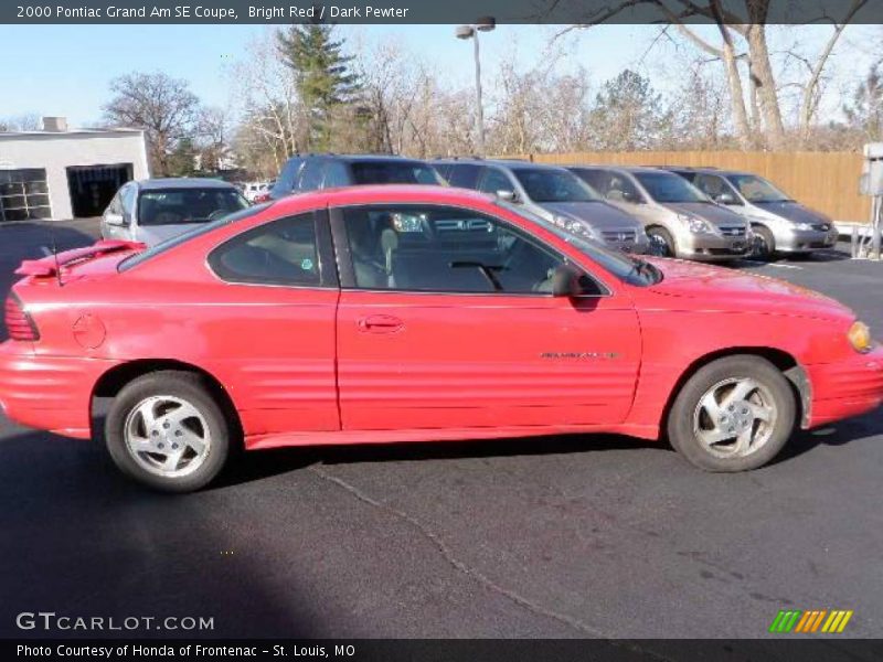 Bright Red / Dark Pewter 2000 Pontiac Grand Am SE Coupe