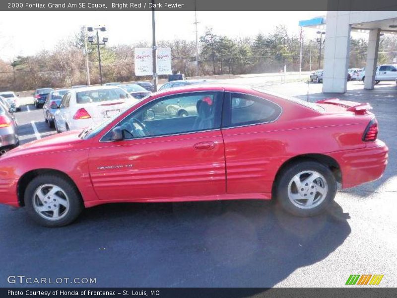 Bright Red / Dark Pewter 2000 Pontiac Grand Am SE Coupe