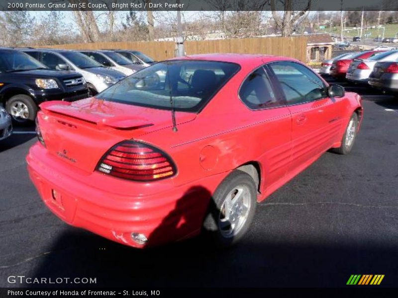 Bright Red / Dark Pewter 2000 Pontiac Grand Am SE Coupe
