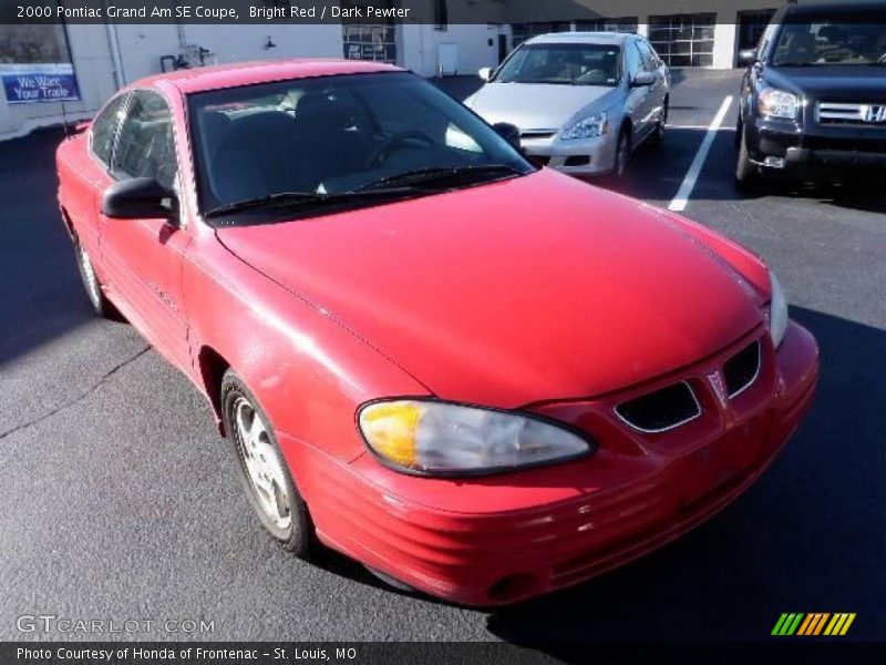 Bright Red / Dark Pewter 2000 Pontiac Grand Am SE Coupe