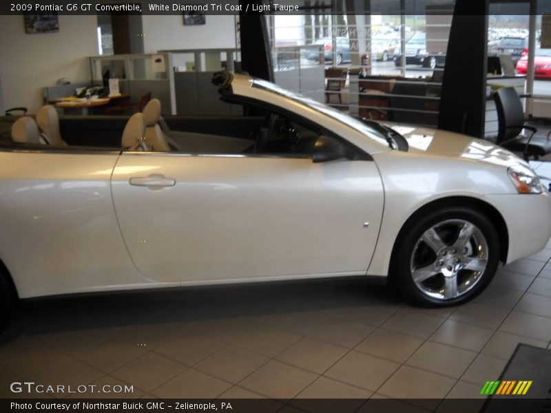 White Diamond Tri Coat / Light Taupe 2009 Pontiac G6 GT Convertible