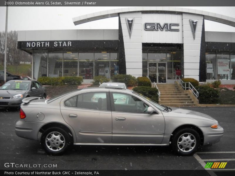 Silvermist / Pewter 2000 Oldsmobile Alero GL Sedan