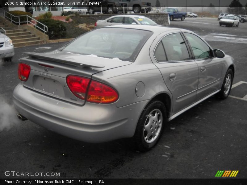Silvermist / Pewter 2000 Oldsmobile Alero GL Sedan