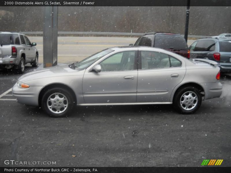 Silvermist / Pewter 2000 Oldsmobile Alero GL Sedan
