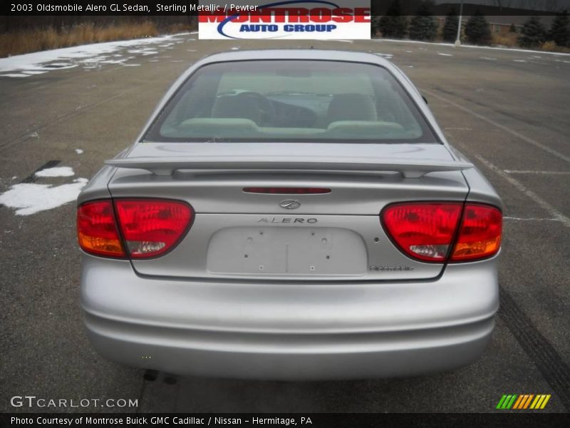 Sterling Metallic / Pewter 2003 Oldsmobile Alero GL Sedan