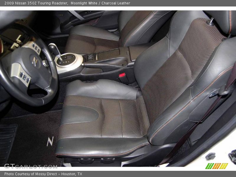 Moonlight White / Charcoal Leather 2009 Nissan 350Z Touring Roadster