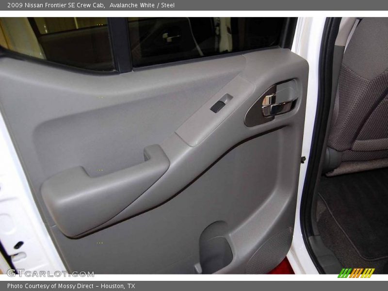 Avalanche White / Steel 2009 Nissan Frontier SE Crew Cab