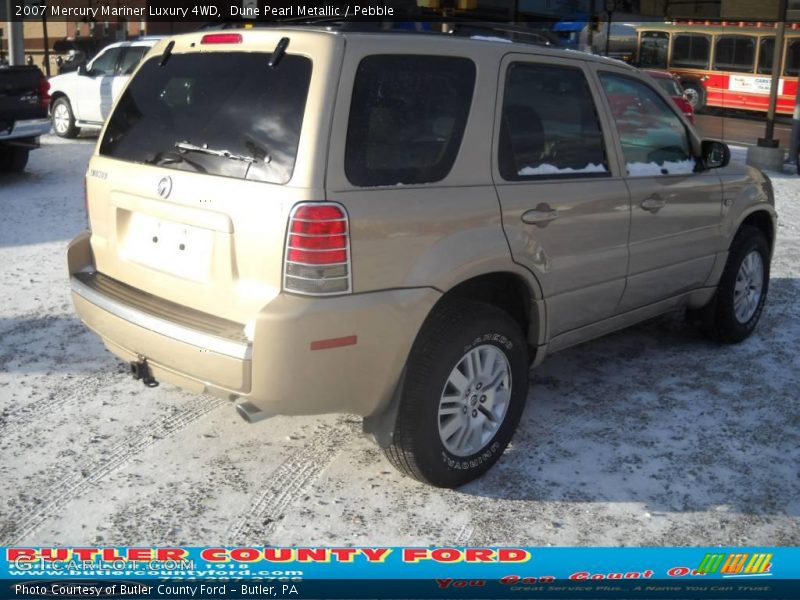 Dune Pearl Metallic / Pebble 2007 Mercury Mariner Luxury 4WD